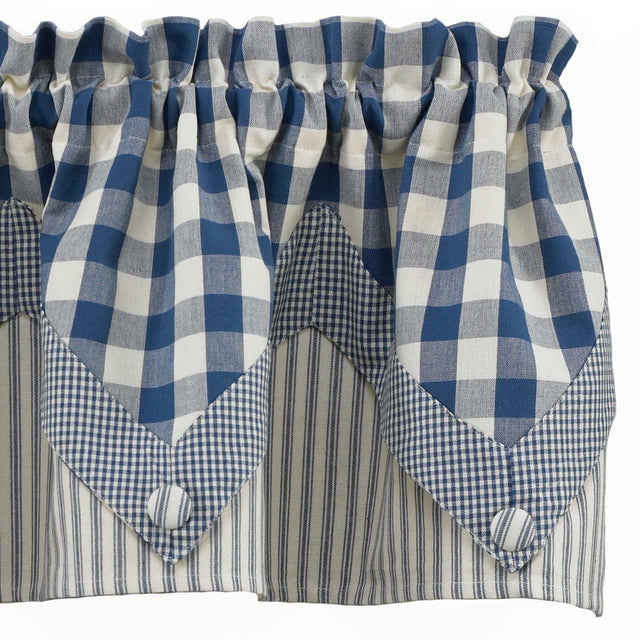 Farmhouse York Valance - Point Blue Park Designs - The Fox Decor