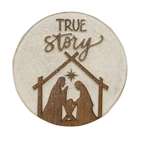 True Story Nativity Wreath Insert