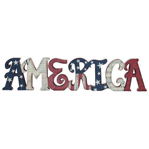 America Table Sign - The Fox Decor