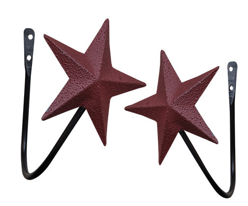 Burgundy Star Curtain Tieback 2/Set - The Fox Decor