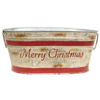 Thumbnail for 2/Set, Merry Christmas Wash Tubs - The Fox Decor