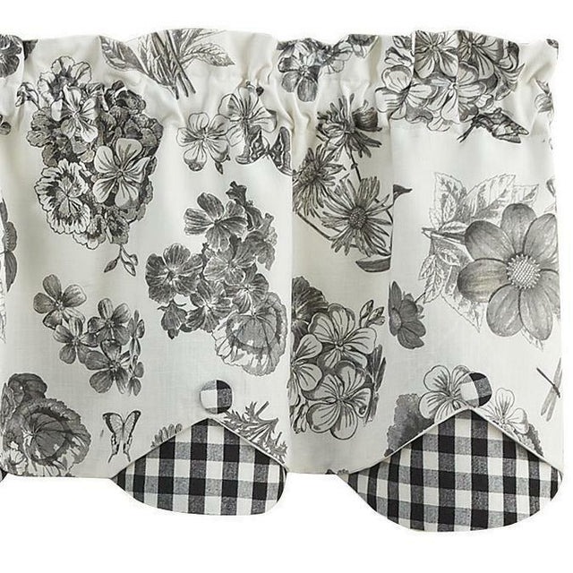 Geranium Valance - Lined Layered Park Designs - The Fox Decor