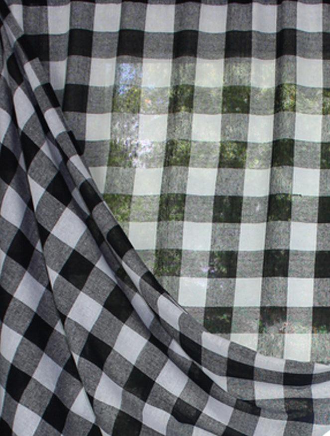 Heirloom Buffalo Check Black Black Panel H6015111 - The Fox Decor