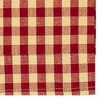 Barn Red Nutmeg Heritage House Check Barn Red Towel Set Of Six KT100017 - The Fox Decor