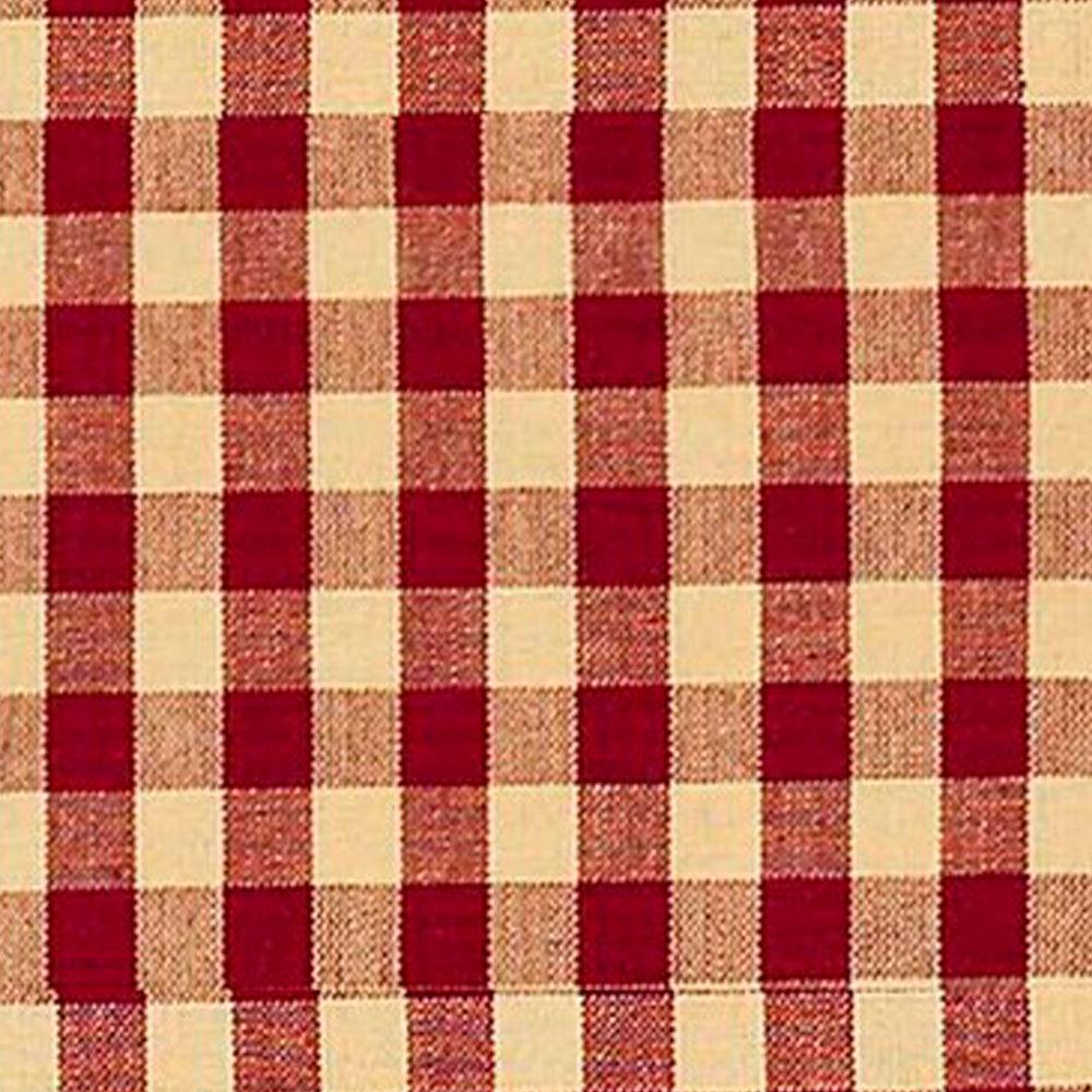 Barn Red Nutmeg Heritage House Check Barn Red Towel Set Of Six KT100017 - The Fox Decor
