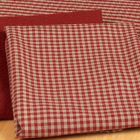 Barn Red Oat Newbury Gingham Towel Set Of Six KT670017 - The Fox Decor