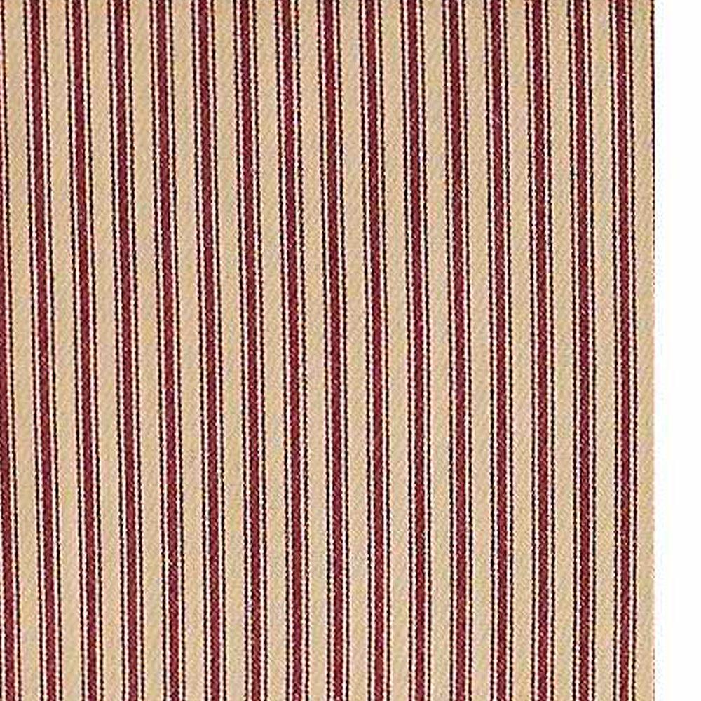 Barn Red Nutmeg York Ticking Towel Set Of Six KT880017 - The Fox Decor