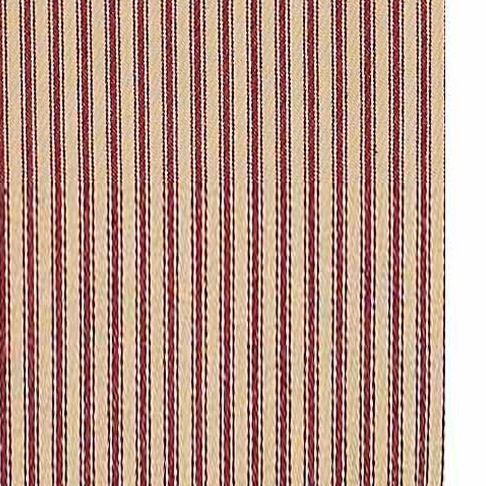 Barn Red Nutmeg York Ticking Towel Set Of Six KT880017 - The Fox Decor