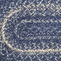 Thumbnail for Great Falls Blue Jute Braided Oval Runner 13x72 VHC Brands