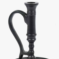 Black Williamsburg Candle Holder Metal MTRE0010 - The Fox Decor