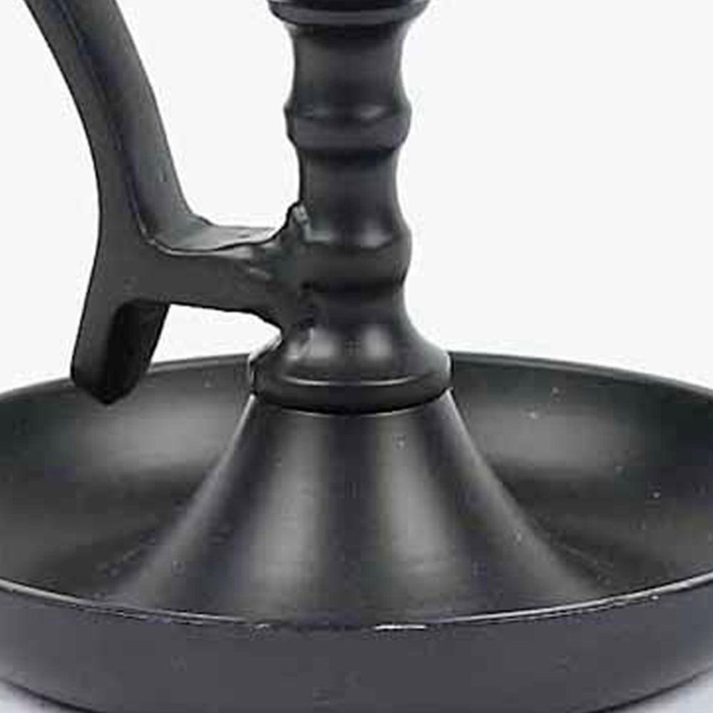 Black Williamsburg Candle Holder Metal MTRE0010 - The Fox Decor