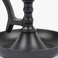 Black Williamsburg Candle Holder Metal MTRE0010 - The Fox Decor