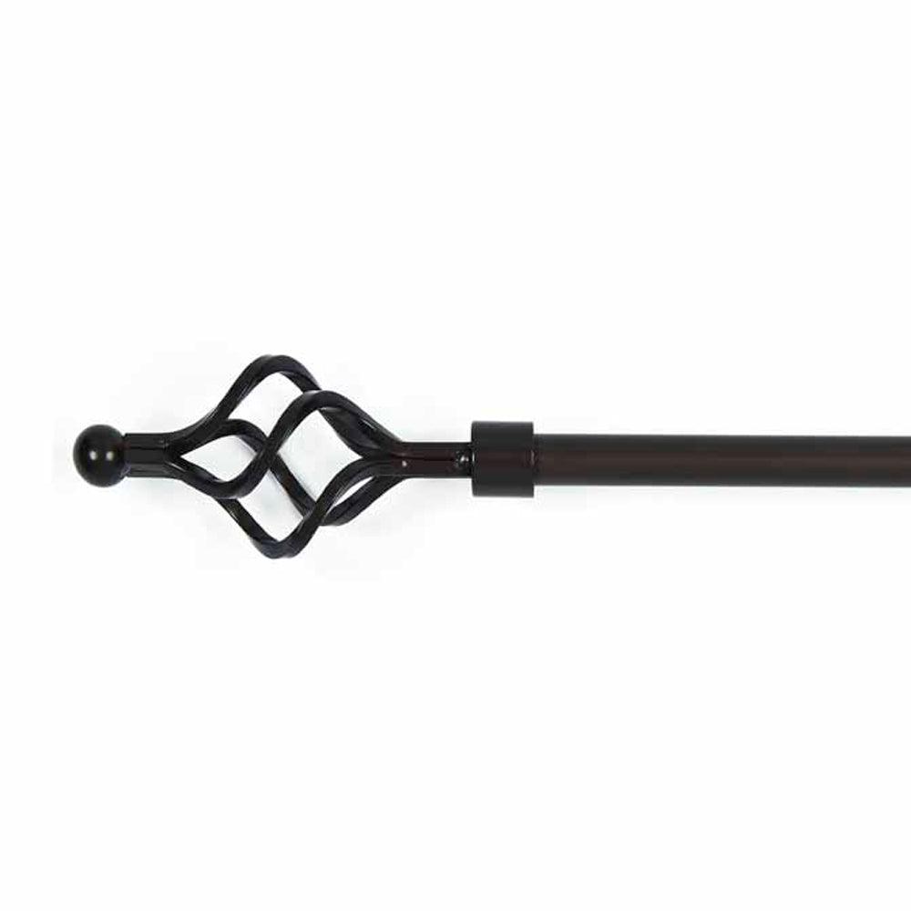 Black Nest Curtain Rod Small Metal MWRE0051 - The Fox Decor