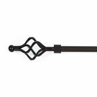 Black Nest Curtain Rod Large Metal MWRE0052 - The Fox Decor