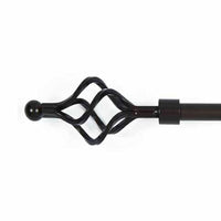 Black Nest Curtain Rod Large Metal MWRE0052 - The Fox Decor