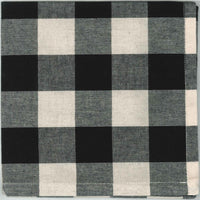 Black Buttermilk Buffalo Check Napkin Set Of Six NK510011 - The Fox Decor