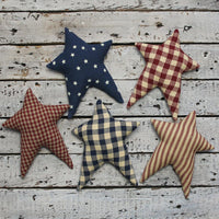 Freedom Fabric Stars set of 5 ON620000 - The Fox Decor