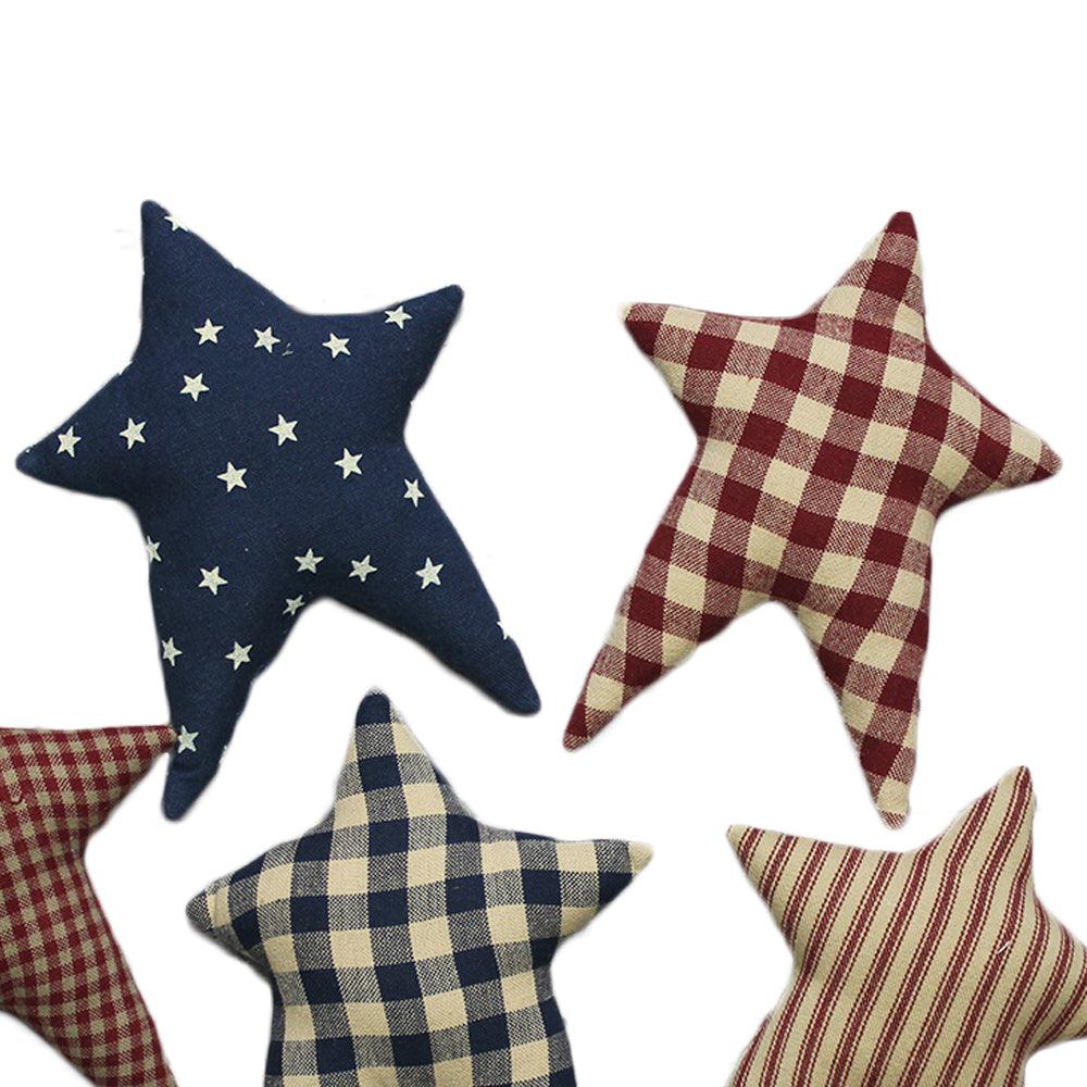 Freedom Fabric Stars set of 5 ON620000 - The Fox Decor