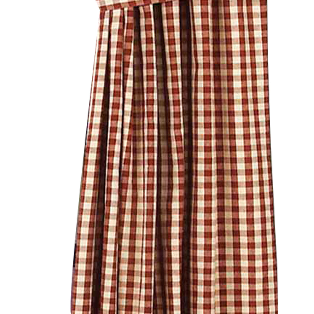 Barn Red Nutmeg Heritage House Check Barn Red Drapery 86