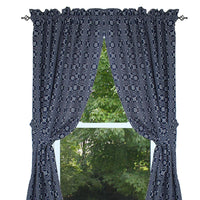Lover's Knot - Indigo Drapery Panels P8130002 - The Fox Decor