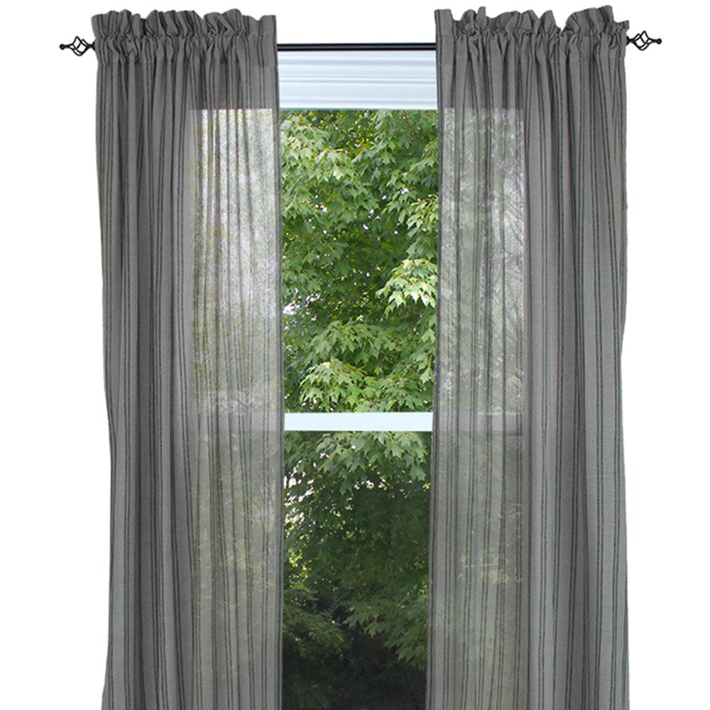 Gristmill - Gray Drapery Panels Unlined P8520012U - The Fox Decor