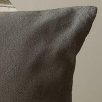 Grain Sack Stripe Cream Pewter Pillow Cover PC165065 - The Fox Decor