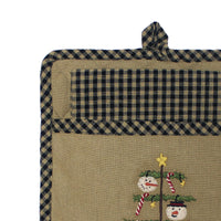 C Snowmen Fun Tree Pocket Potholder Set PH762401 - The Fox Decor