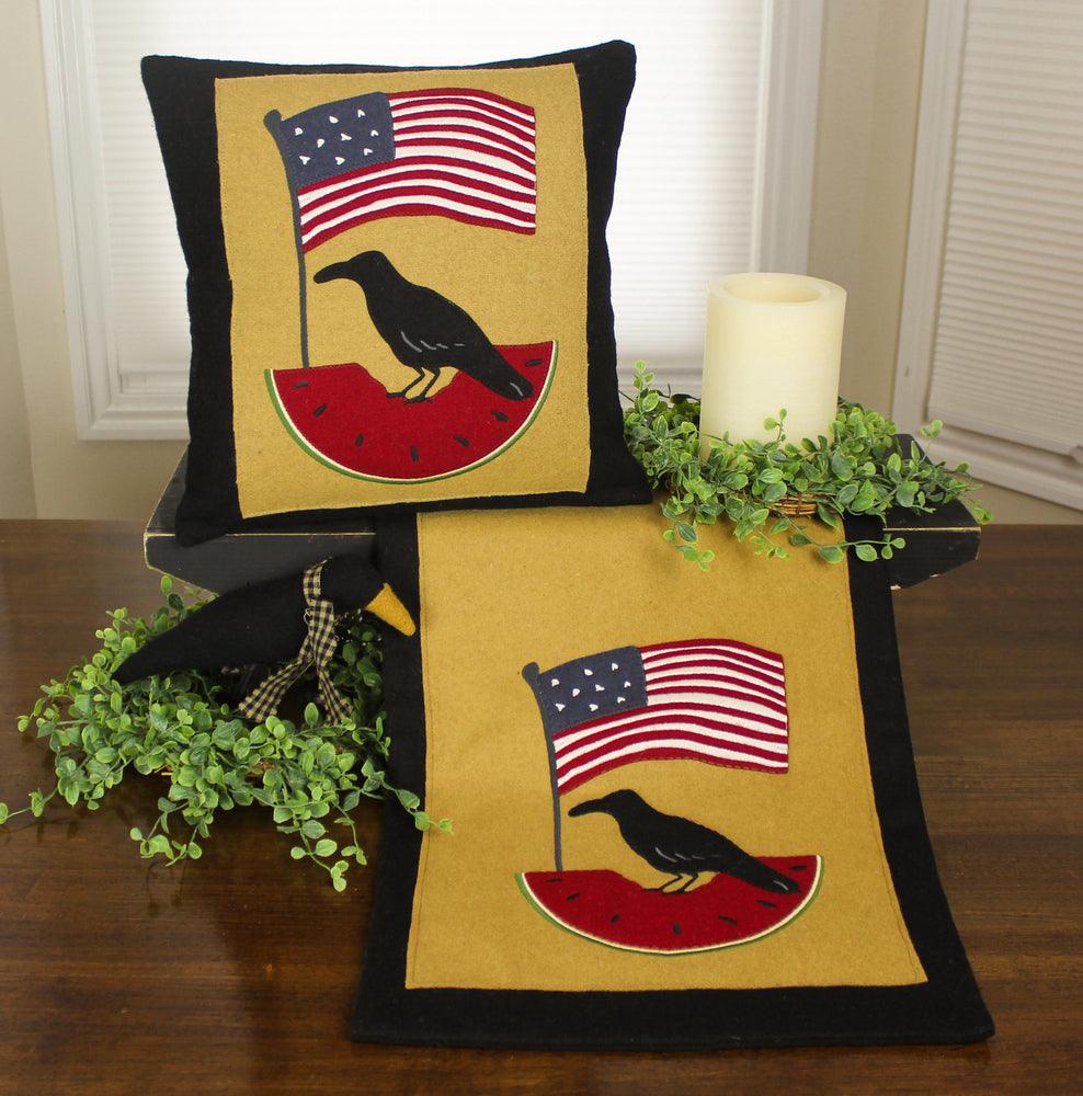 Americana Black Pillow PL011014 - The Fox Decor