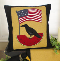 Americana Black Pillow PL011014 - The Fox Decor