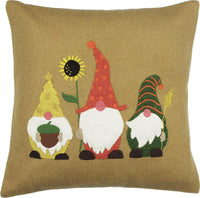 Fall Gnomes Gold Pillow PL025213 - The Fox Decor