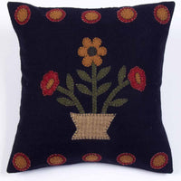 Black Mustard Blooms Pillow PLAR0101 - The Fox Decor