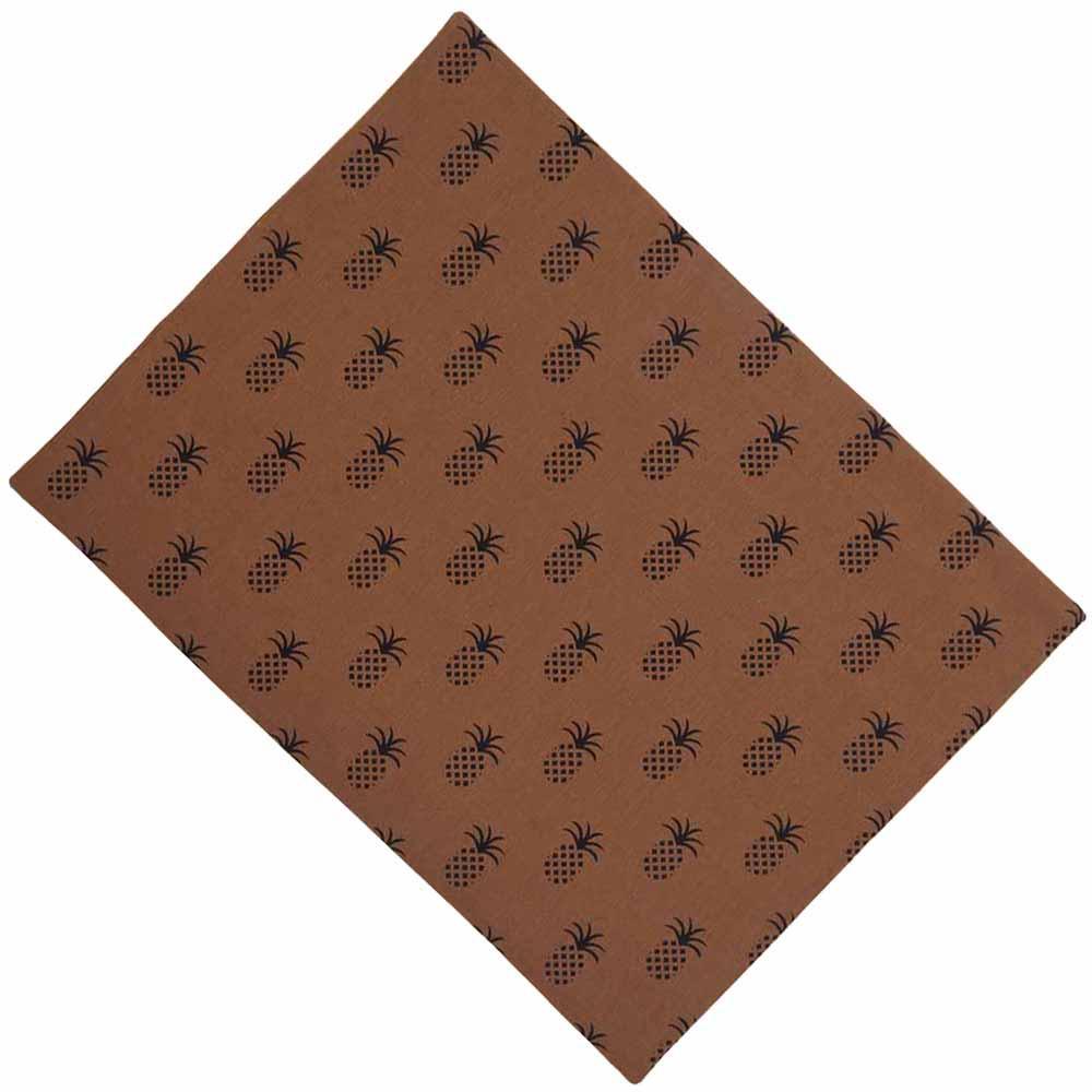 Mocha Black Pineapple Town Placemat Set Of Six PM101033 - The Fox Decor