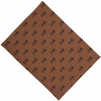 Mocha Black Pineapple Town Placemat Set Of Six PM101033 - The Fox Decor