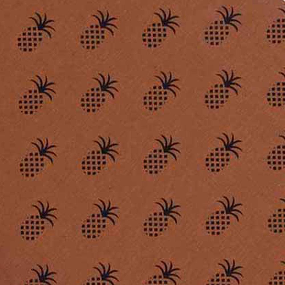 Mocha Black Pineapple Town Placemat Set Of Six PM101033 - The Fox Decor