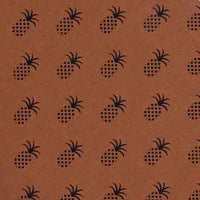 Mocha Black Pineapple Town Placemat Set Of Six PM101033 - The Fox Decor