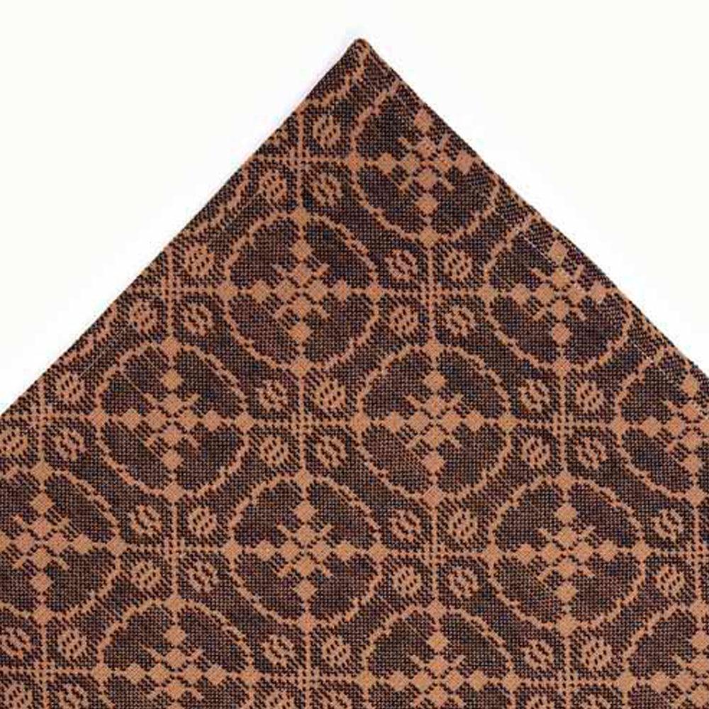 Black Tan Marshfield Jacquard Placemat Set Of Six PM106011 - The Fox Decor