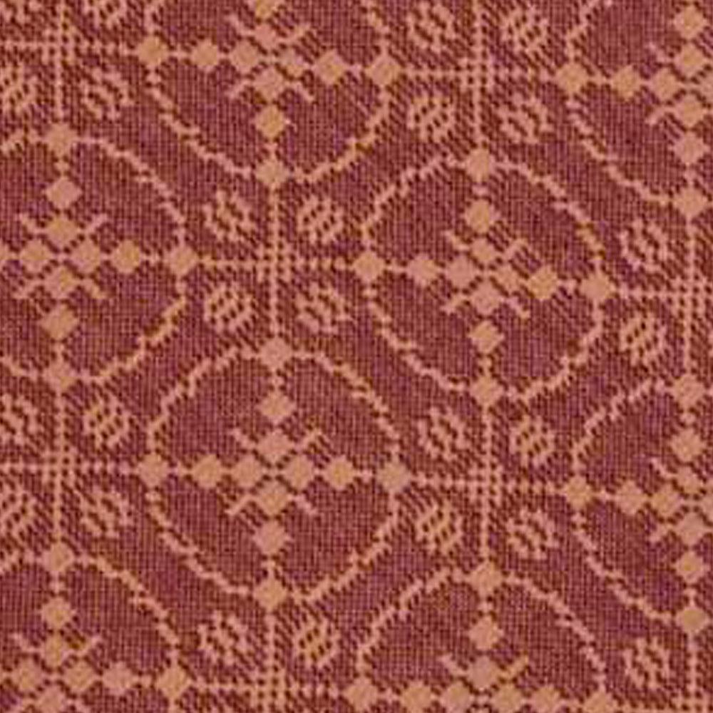 Barn Red Tan Marshfield Jacquard Placemat Set Of Six PM106017 - The Fox Decor