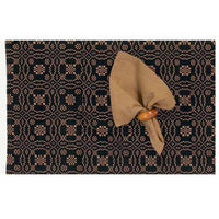 Black Mustard Loverã¦™??S Knot Jacquard Placemat Set Of Six PM130011 - The Fox Decor
