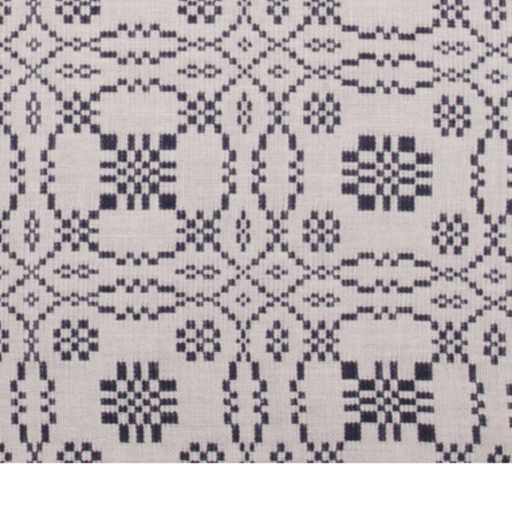 Loverã¦™??S Knot Jacquard Placemat Cream Indigo Set Of Six PM130021 - The Fox Decor