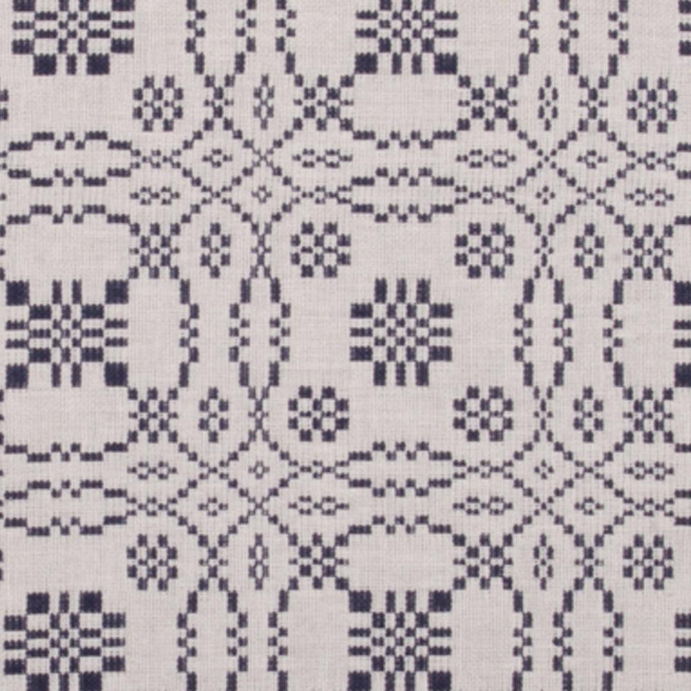 Loverã¦™??S Knot Jacquard Placemat Cream Indigo Set Of Six PM130021 - The Fox Decor