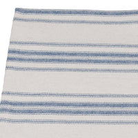 Colonial Blue Cream Grain Sack Stripe Placemat Set Of Six PM165014 - The Fox Decor