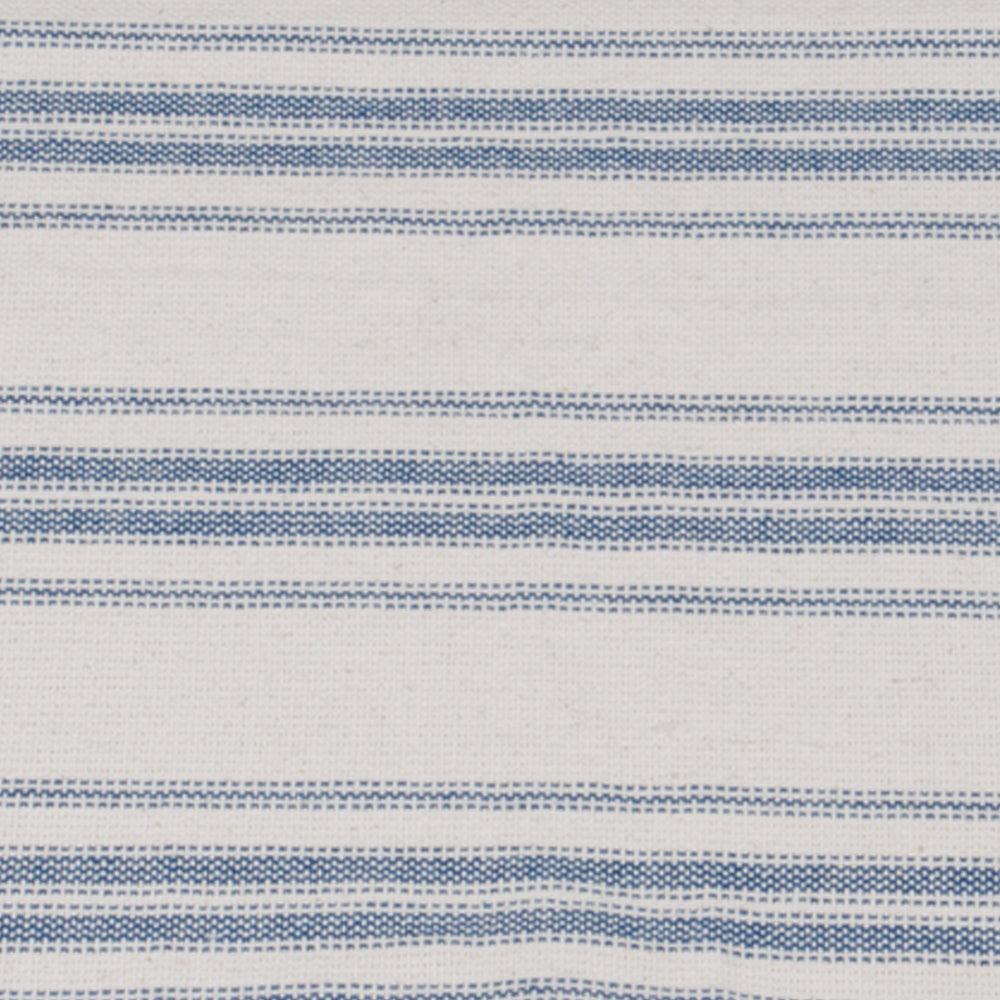 Colonial Blue Cream Grain Sack Stripe Placemat Set Of Six PM165014 - The Fox Decor