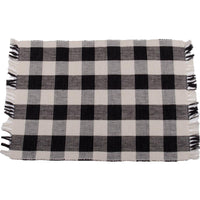 Black Buttermilk Buffalo Check Placemat Set Of Six PM510011 - The Fox Decor