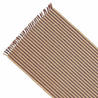 Barn Red Nutmeg York Ticking Placemat Set Of Six PM880017 - The Fox Decor