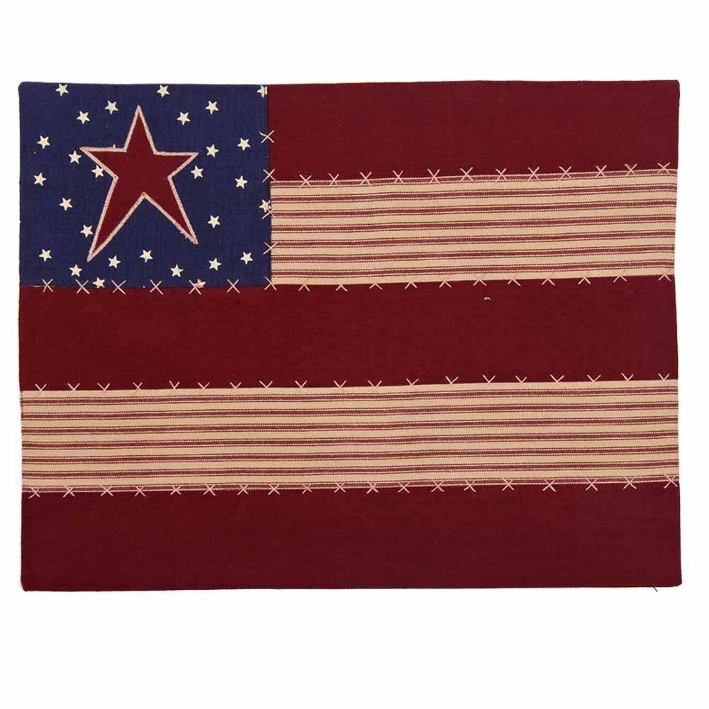 Nutmeg Indigo Barn Red Stars And Stripes Placemat Set Of Six PMAR0113 - The Fox Decor