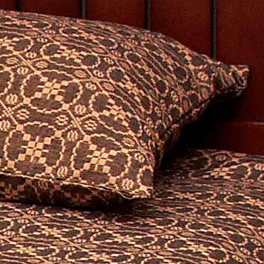 Black Tan Marshfield Jacquard Pillow Sham PS106011 - The Fox Decor