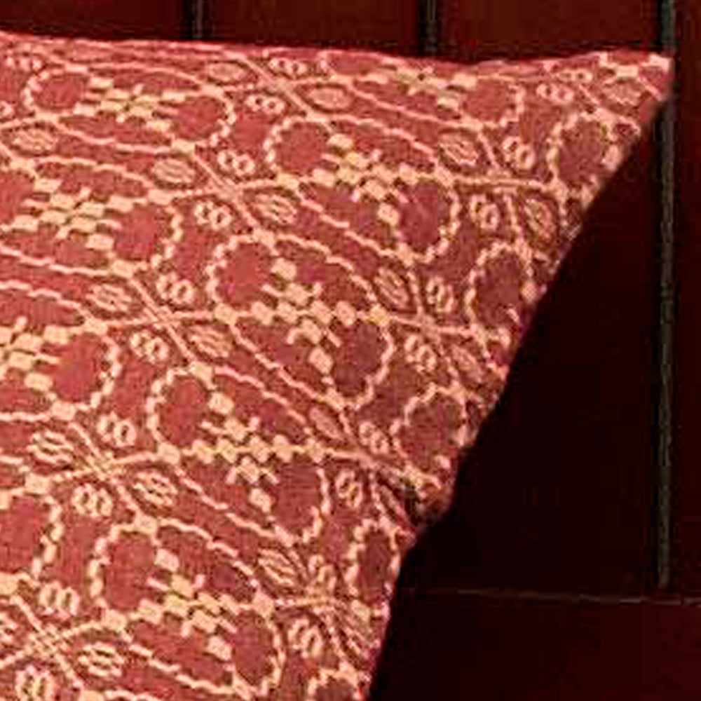 Barn Red Tan Marshfield Jacquard Pillow Sham PS106017 - The Fox Decor