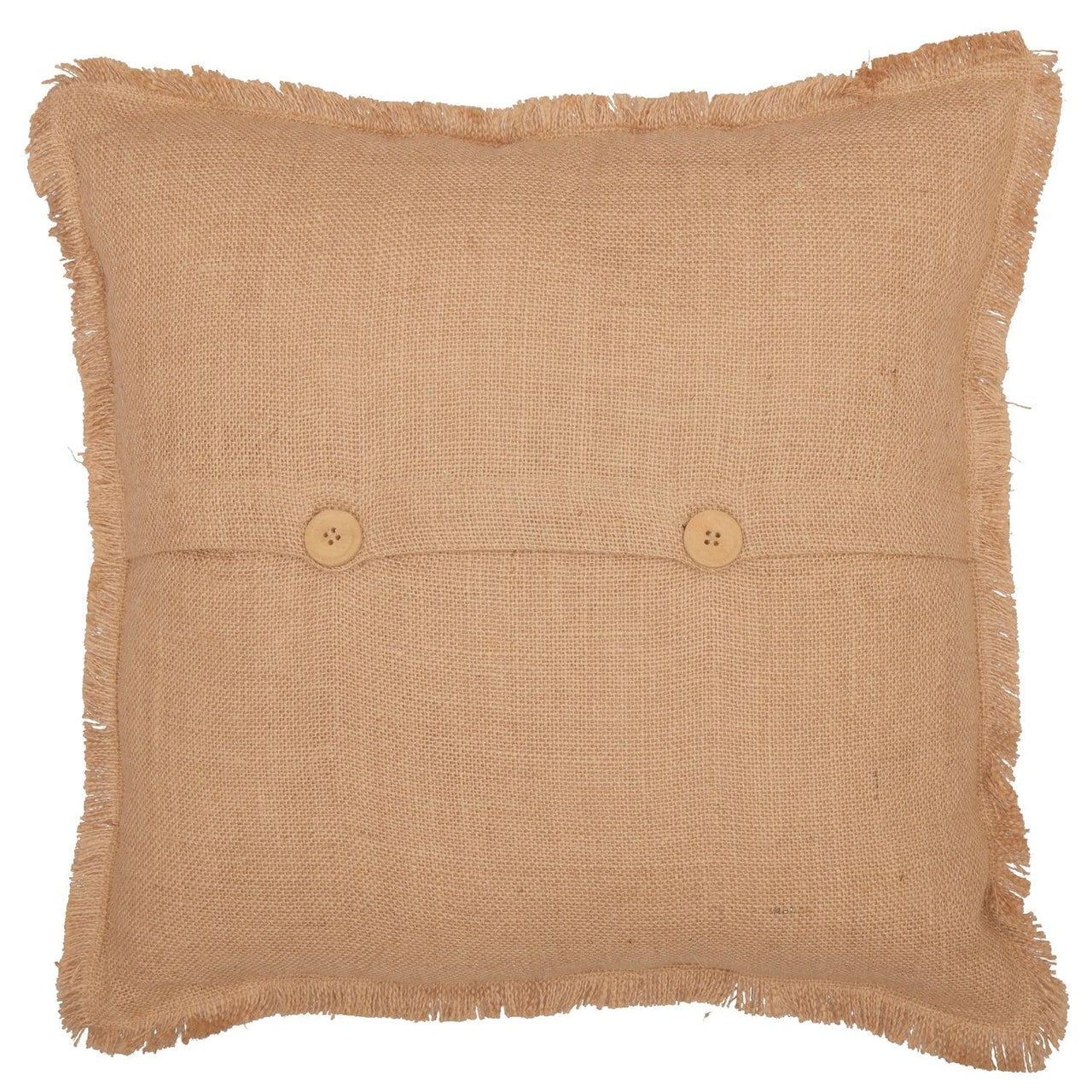 Jute Burlap Natural Basket Weave Pillow 18x18 VHC Brands - The Fox Decor