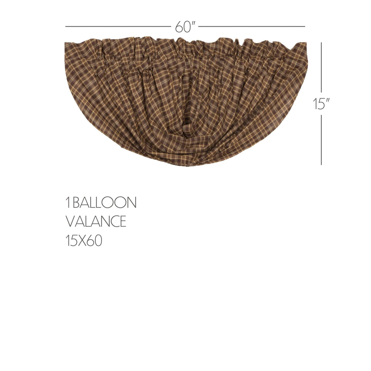 Prescott Balloon Valance Curtain 15x60 VHC Brands - The Fox Decor