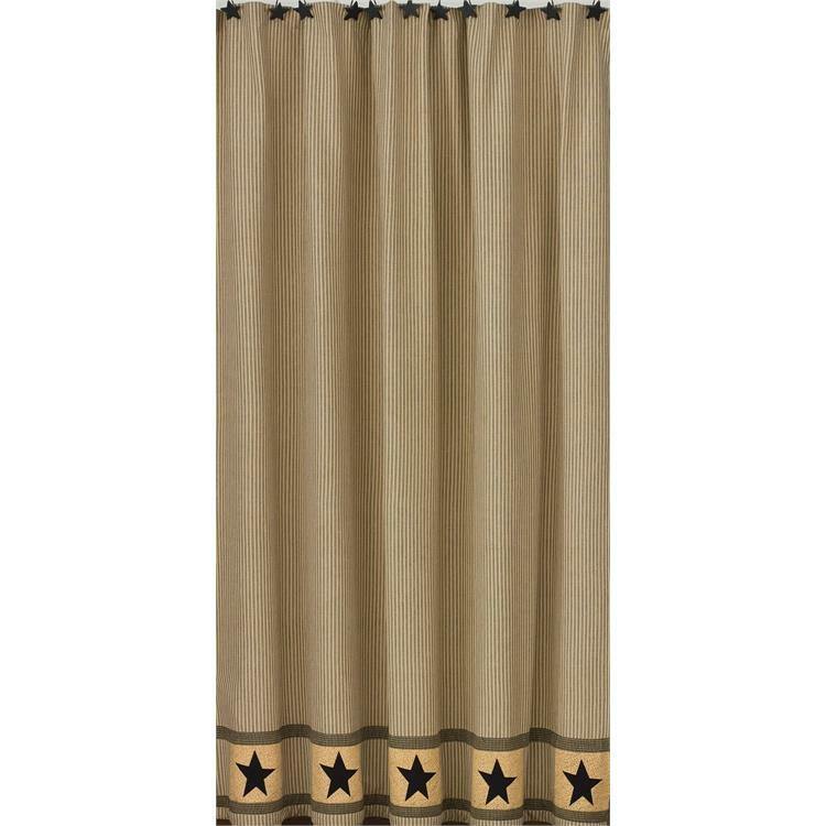 Primitive Star Shower Curtain - 72